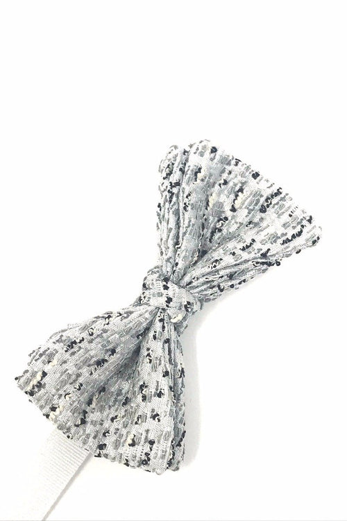 Silver Laurent Bow Tie by Cardi