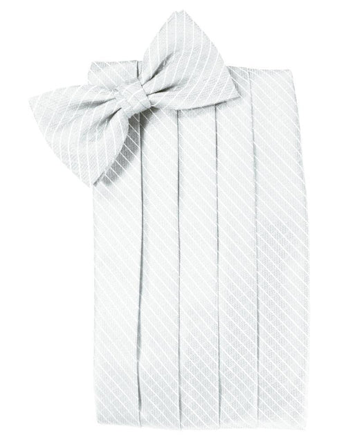 White Palermo Kids Cummerbund by Cardi