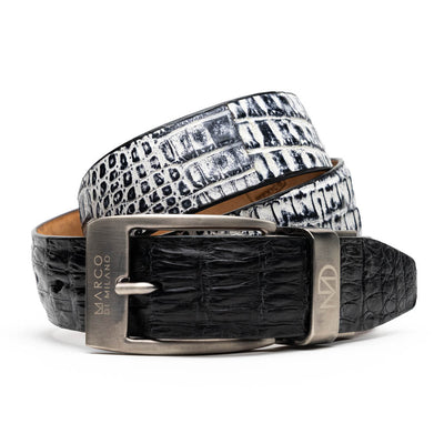Marco Di Milano Caribe Belt Black Leather Loafer