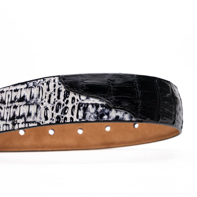 Marco Di Milano Caribe Belt Black Leather Loafer