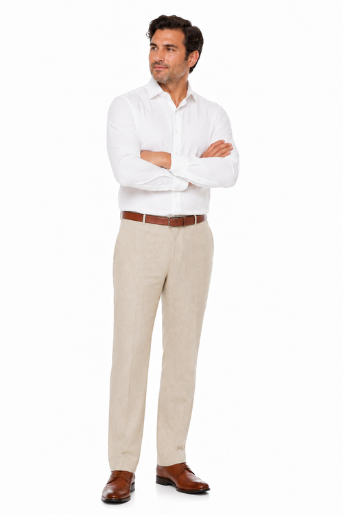 Casual Linen Suit Pants for Men β Breathable Beach Wedding Summer Trousers