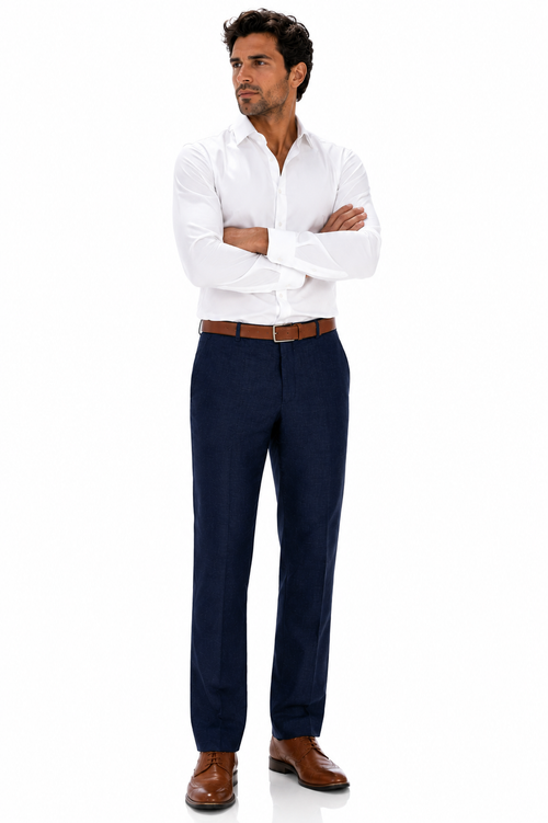 Casual Linen Suit Pants for Men β Breathable Beach Wedding Summer Trousers