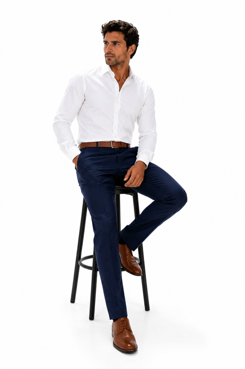 Casual Linen Suit Pants for Men β Breathable Beach Wedding Summer Trousers