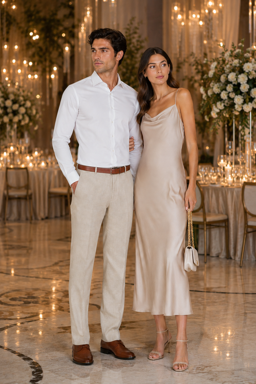 Casual Linen Suit Pants for Men β Breathable Beach Wedding Summer Trousers