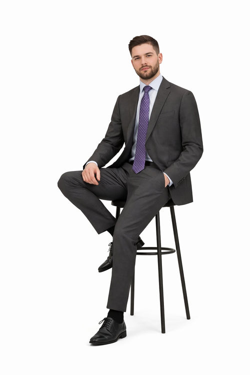 Modern Fit Tiglio Wool Double-Breasted Suit – Premium Tailored Formal Suit