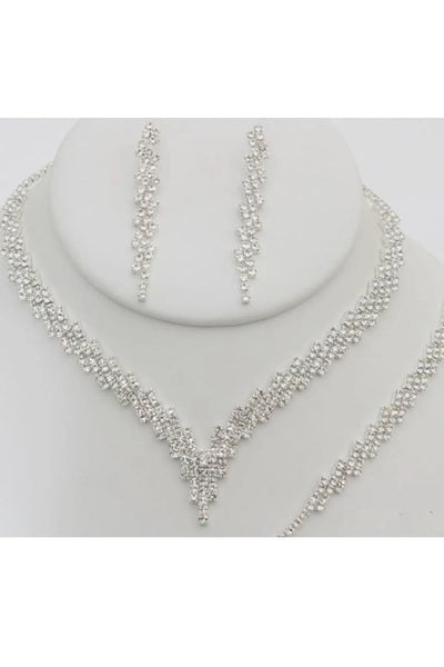 Christina Collection S-20666 Jewelry Set Necklace Bracelet Earrings