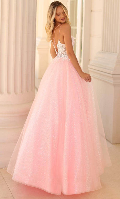 Clarisse 810602 Ball Gown Scoop Neck Spaghetti Straps Corset Lace-Up Back Quinceanera Dress
