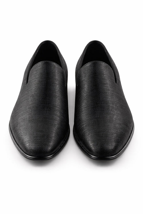 "Sharkskin" Black Couture 1910 Tuxedo Shoes
