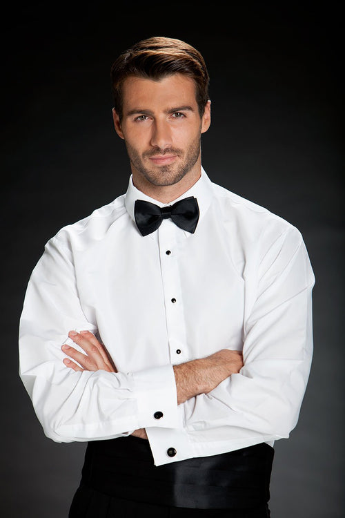 Como White Laydown Tuxedo Shirt Classic Collection