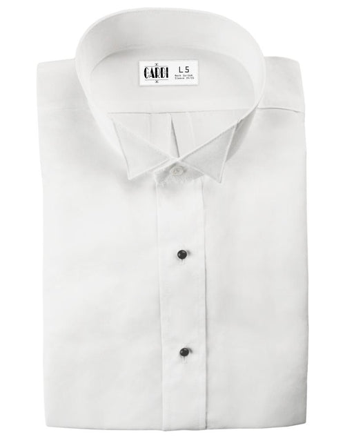Lucca Kids White Wingtip Tuxedo Shirt Classic Collection