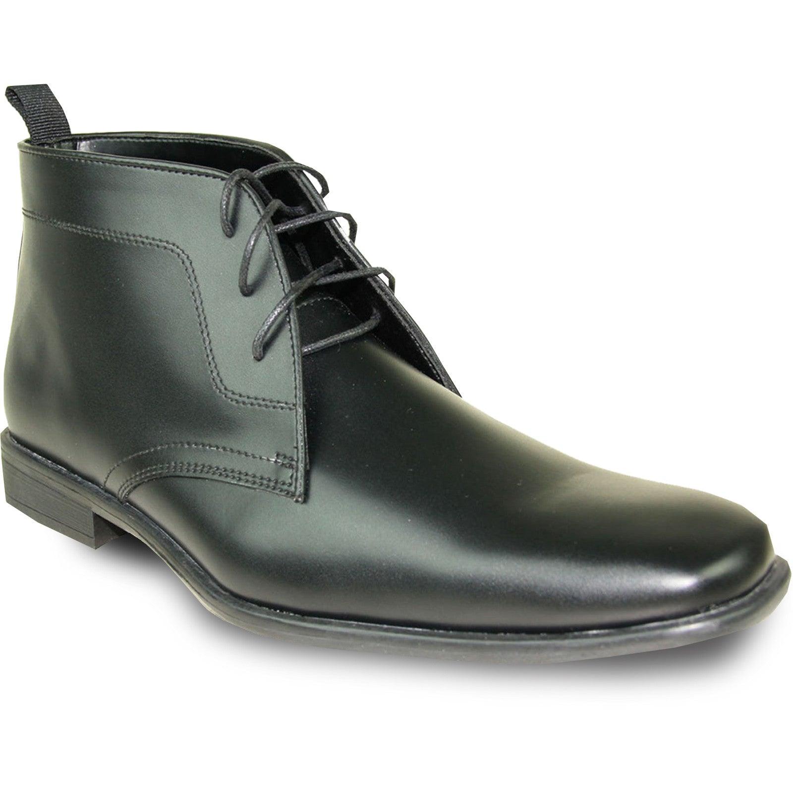 "Classic Matte Black Allure Prom & Wedding Dress Men's Ankle Boot" - USA Men's Outlet – SuitUSA