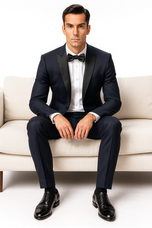 Dark Blue Prom Suit - Navy Blue Prom Suit