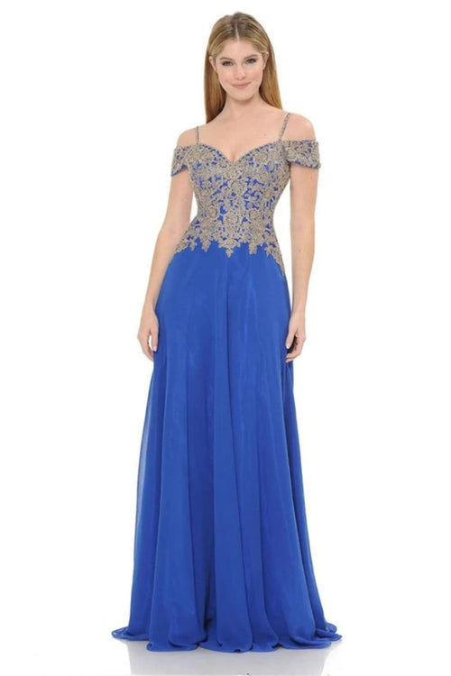 Lenovia 8132 Cold Shoulder Prom Formal Gown