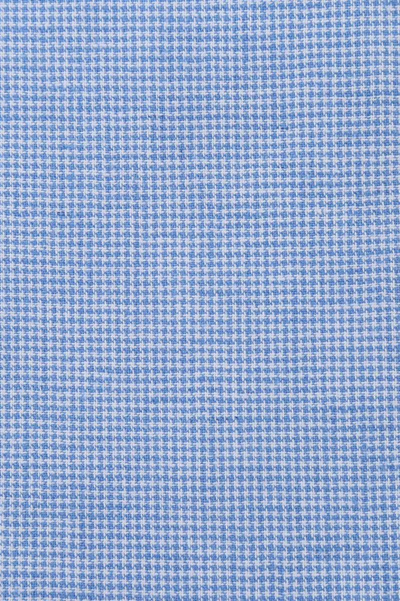 Collection
Renoir Sky Blue Houndstooth Linen-Cotton Blazer: Classic 2-Button Sport Coat - Elegant Mensattire