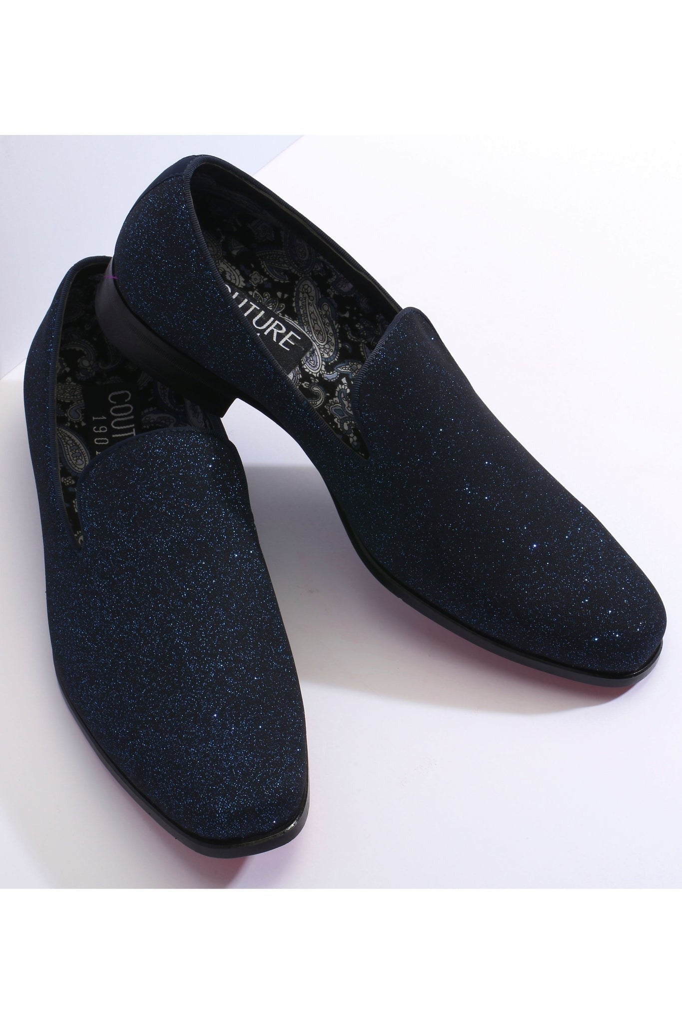 "Cash" Royal Blue Couture 1901 Tuxedo Shoes – SuitUSA