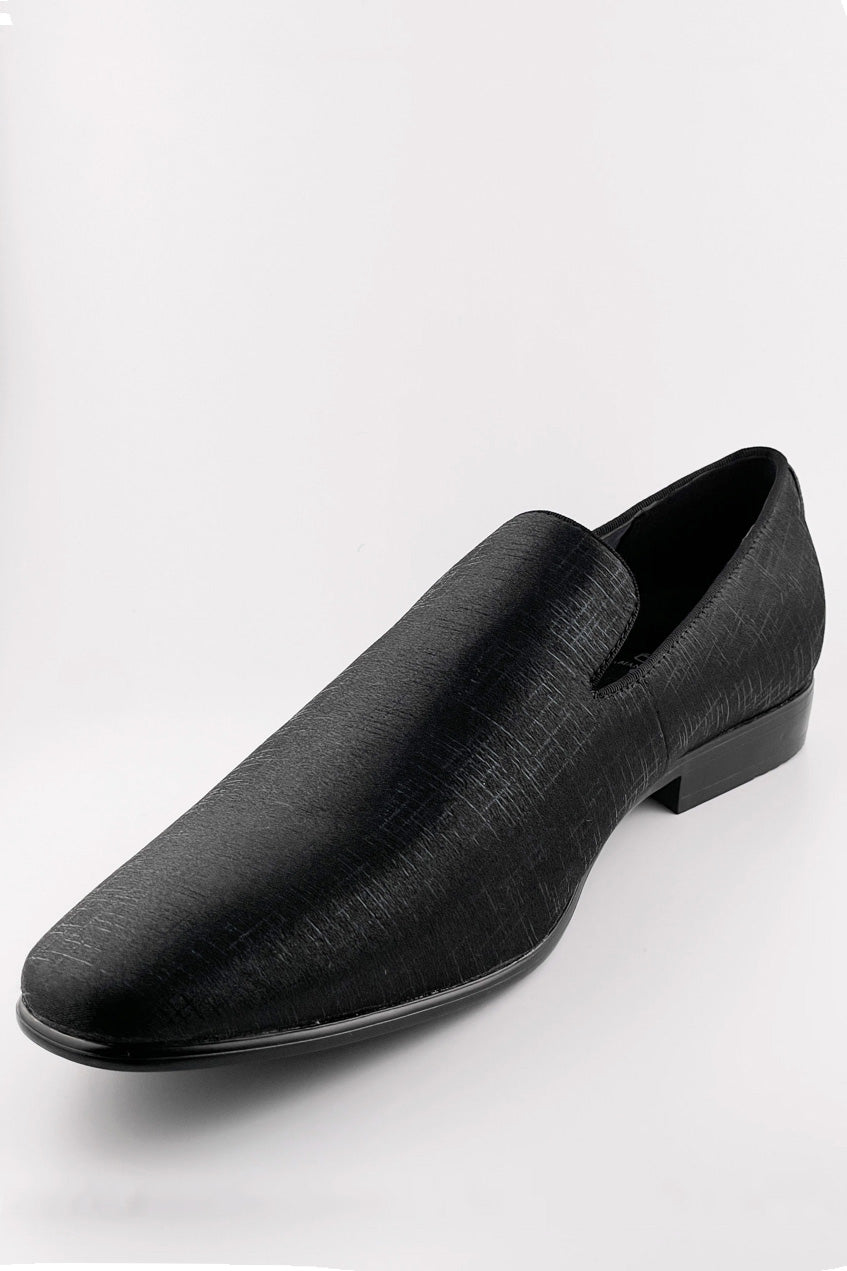 "Sharkskin" Black Couture 1910 Tuxedo Shoes – SuitUSA
