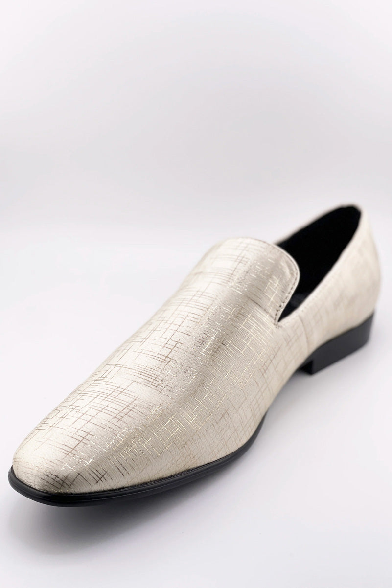"Sharkskin" Gold Couture 1910 Tuxedo Shoes – SuitUSA