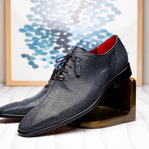 Marco Di Milano Pannuci Black Leather Oxford