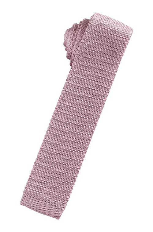 Rose Silk Knit Necktie by Cristoforo Cardi
