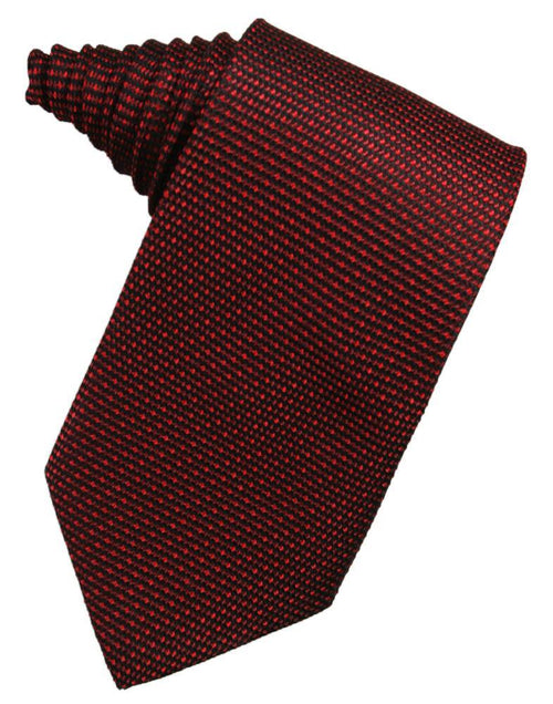 Wine Silk Weave Necktie by Cristoforo Cardi