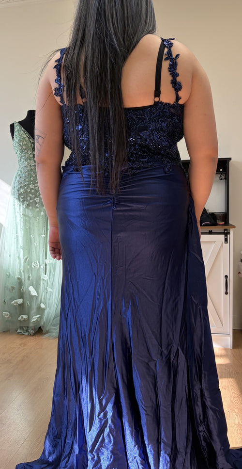 Prom Dress Square Neck Sleeveless Gala Gown By May Queen MQ2145