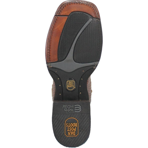 Laredo Men's Atlanta Lizard Print Leather J-Toe Boots - Black