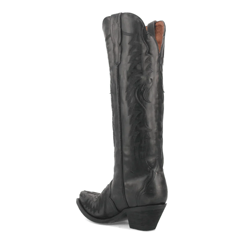 Dan Post Women's Hallie Snip Toe Leather Tall Boots - Black by Dan Post Boots
