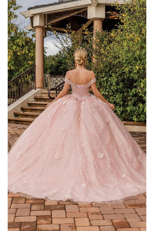 Dancing Queen Dresses DQ-1868 QuinceaƱera Ball Gown with Beaded Bodice - Dress