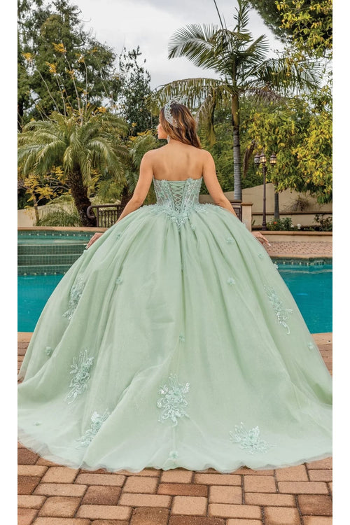 Dancing Queen Dresses DQ-1893 Sparkling QuinceaƱera Ball Gown - Dress