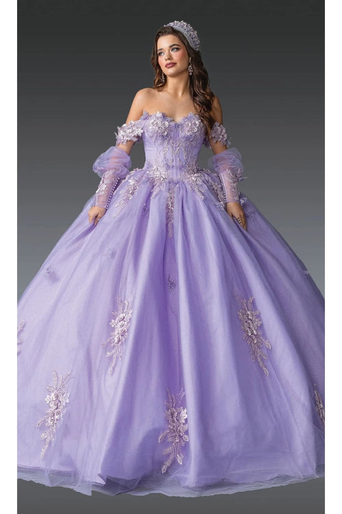 Dancing Queen Dresses DQ-1914 QuinceaƱera Stunning for Your Big Day - Lilac / XS - Dress