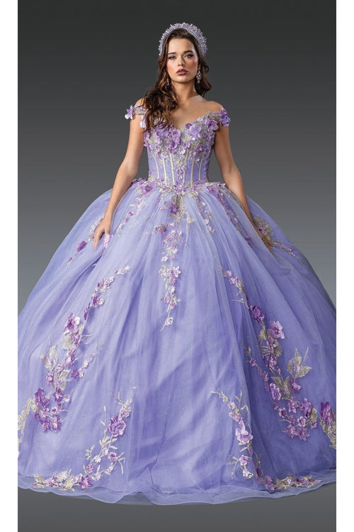 Dancing Queen Dresses DQ-1918 QuinceaƱera Dress Elegant&Stunning Gown - Lilac / XS - Dress