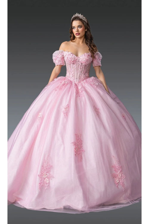 Dancing Queen Dresses DQ-1932 QuinceaƱera Gown Timeless Elegance - Blush / XS - Dress