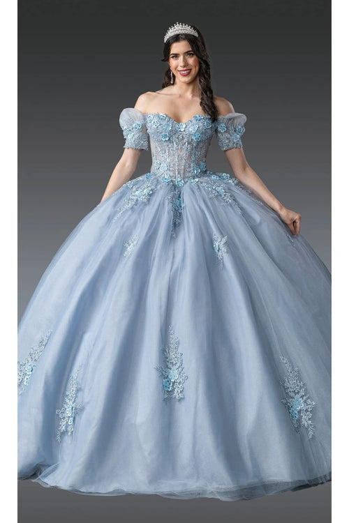 Dancing Queen Dresses DQ-1932 QuinceaƱera Gown Timeless Elegance - Gray / XS - Dress