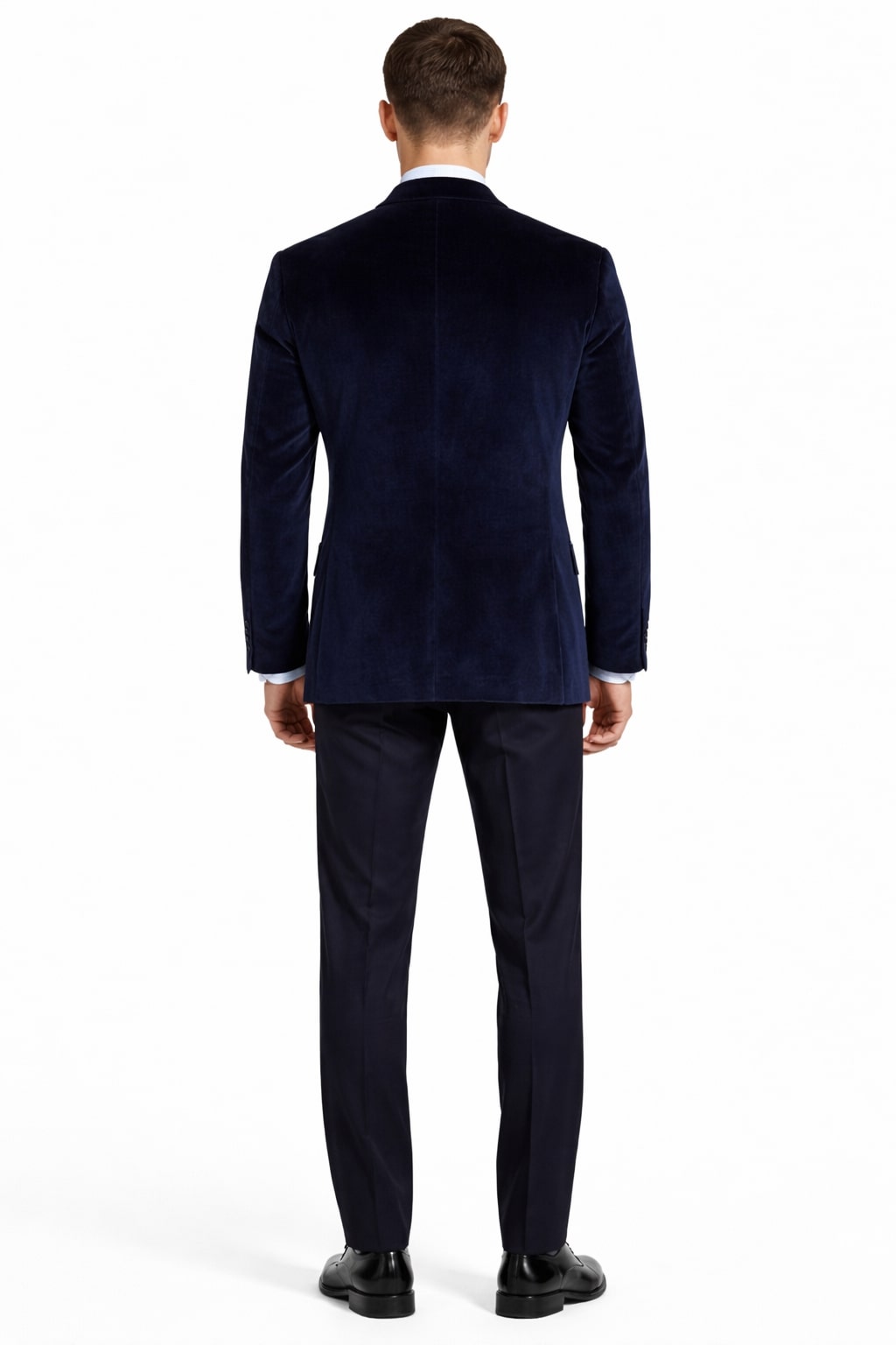 Men's Velvet Dark Navy Blue Blazer - Sport Coat For Men