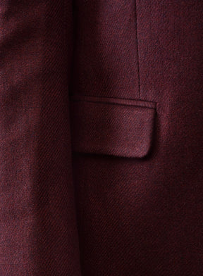Dark Wine Heavy Tweed Suit