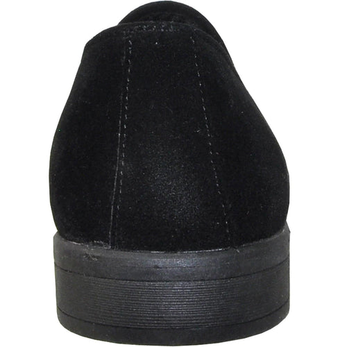 Deluxe
"Bravo Deluxe Men's Black Vegan Suede Slip-On Dress Shoe - Perfect for Weddings & Proms" - USA Men's Outlet