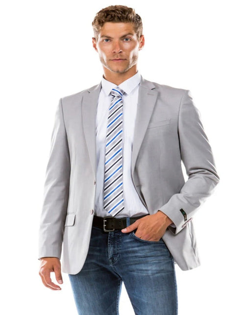 Silver Prom Suit Light Grey Suit - Silver Gray Suit For Wedding - Men's Designer Separate Suit Light Grey Jacket