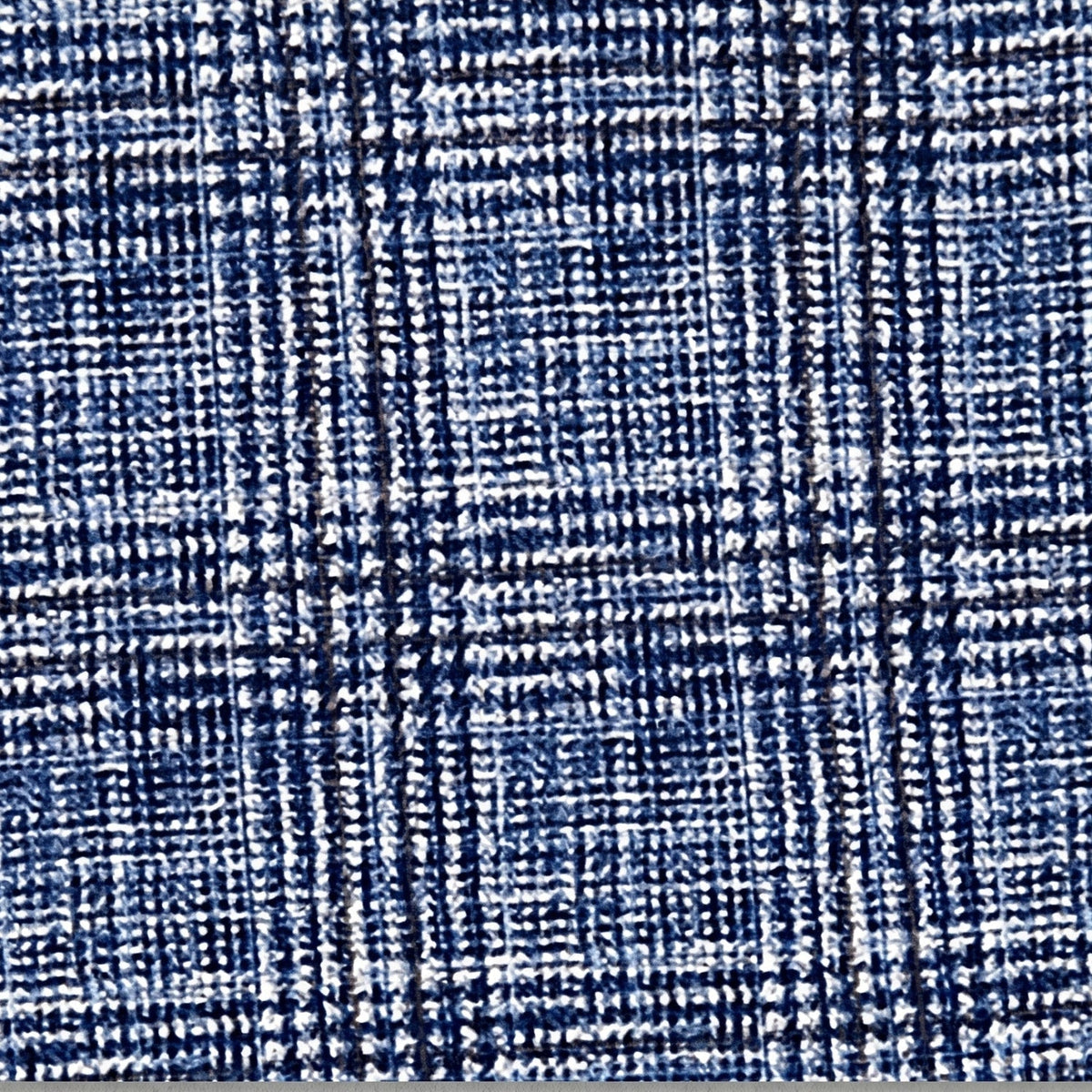 Men's Blue Double Breasted Windowpane Stretch Blazer