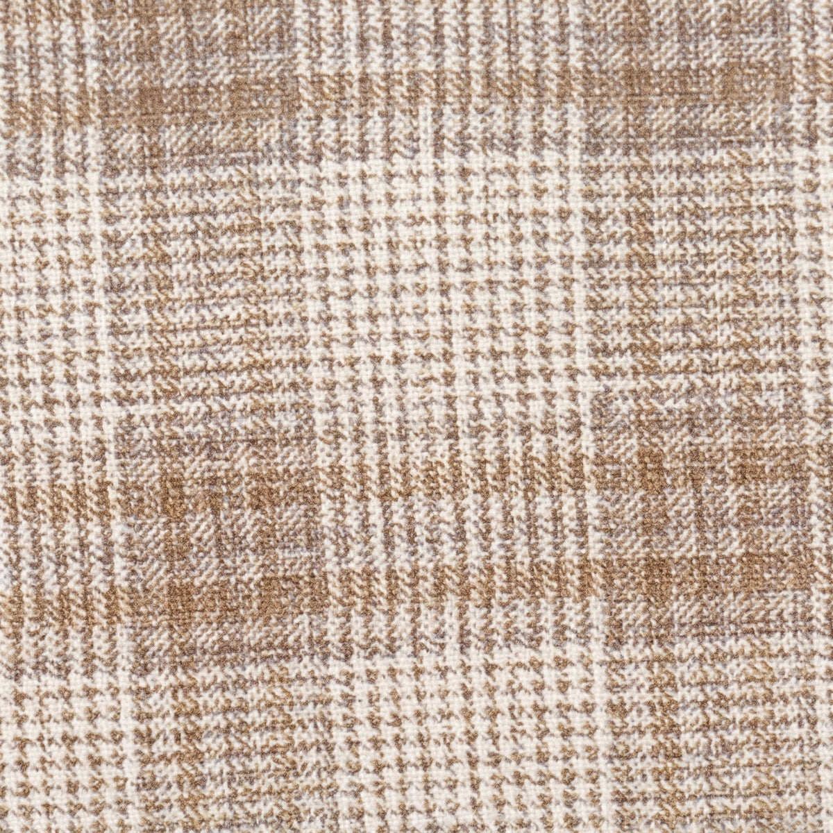 Men's Tan Double Breasted Windowpane Stretch Blazer