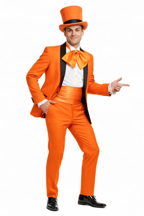 Dumb and Dumber Light Blue Tuxedo Costume for Men with Matching Top Hat – Classic 90s Party and Halloween Suit