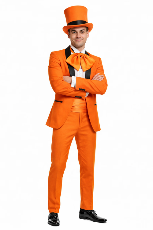 Dumb and Dumber Light Blue Tuxedo Costume for Men with Matching Top Hat – Classic 90s Party and Halloween Suit