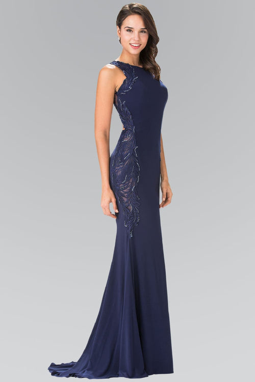 Open Back Long Evening Dress by Elizabeth KGL2222