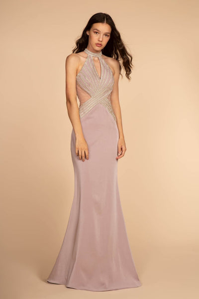 Mauve Choker Mermaid Gown by Elizabeth KGL2573