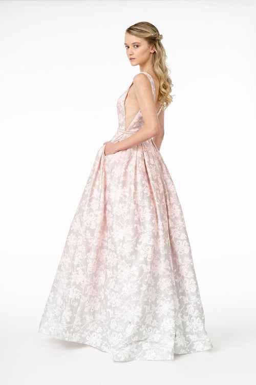 Ombre Jacquard Gown by Elizabeth KGL2897