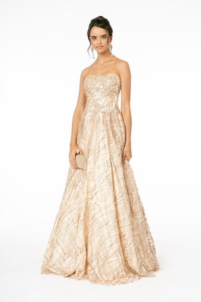 Mesh A-Line Pageant Dress by Elizabeth KGL2921