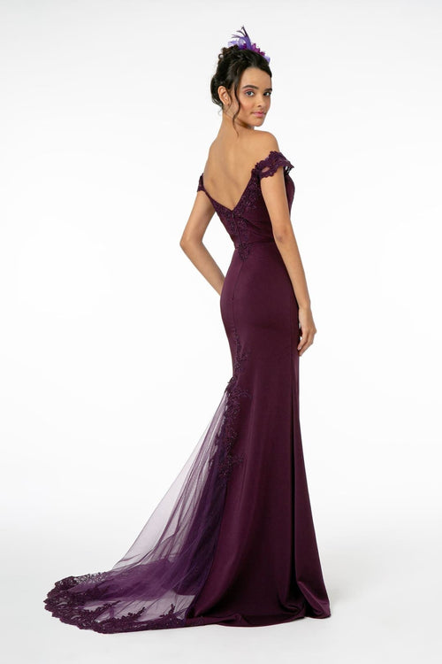 Off Shoulder Formal Gown by Elizabeth KGL2958