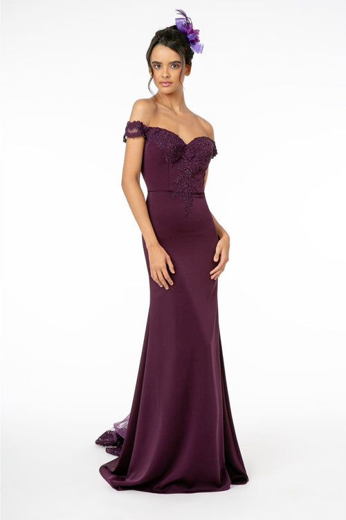 Off Shoulder Formal Gown by Elizabeth KGL2958