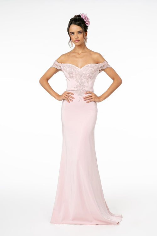 Off Shoulder Formal Gown by Elizabeth KGL2958