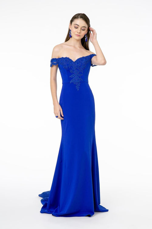 Off Shoulder Formal Gown by Elizabeth KGL2958