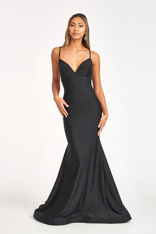 Strappy Bodycon Stretch Jersey Wedding Guest Dress by Elizabeth K GL3035